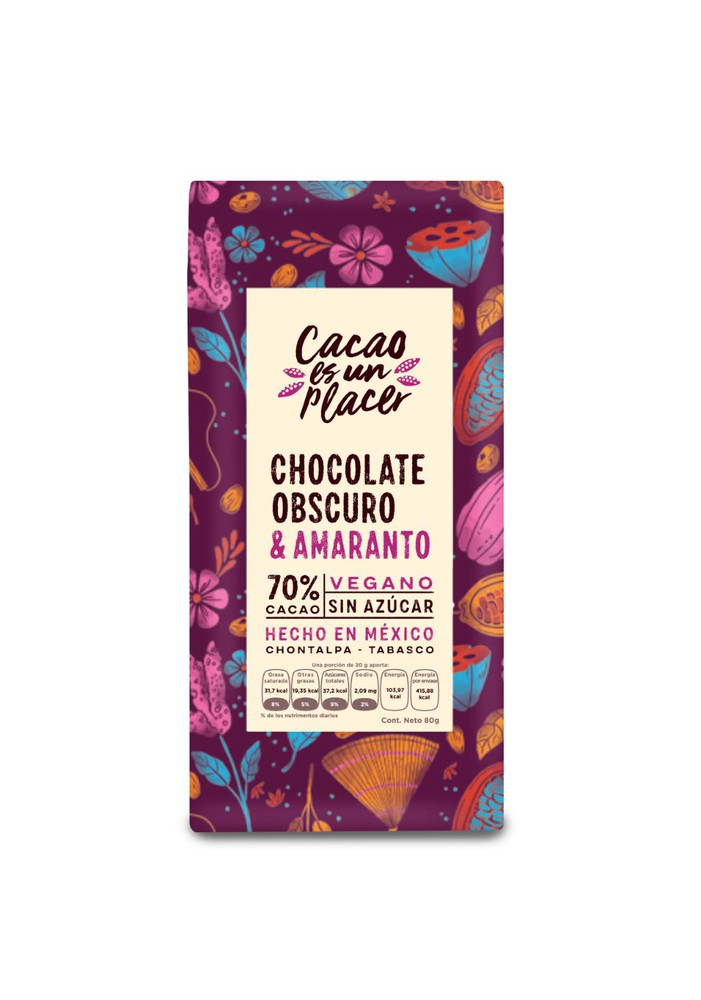 CHOCOLATE OBSCURO & NUEZ DE LA INDIA 70% CACAO 80gr